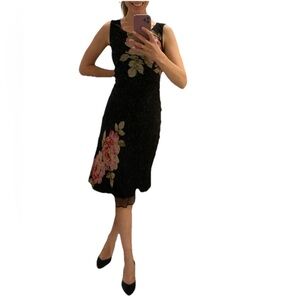 100% Silk Olivia Dean Style Vintage Skirt & Blouse Set Robbie Bee Size S